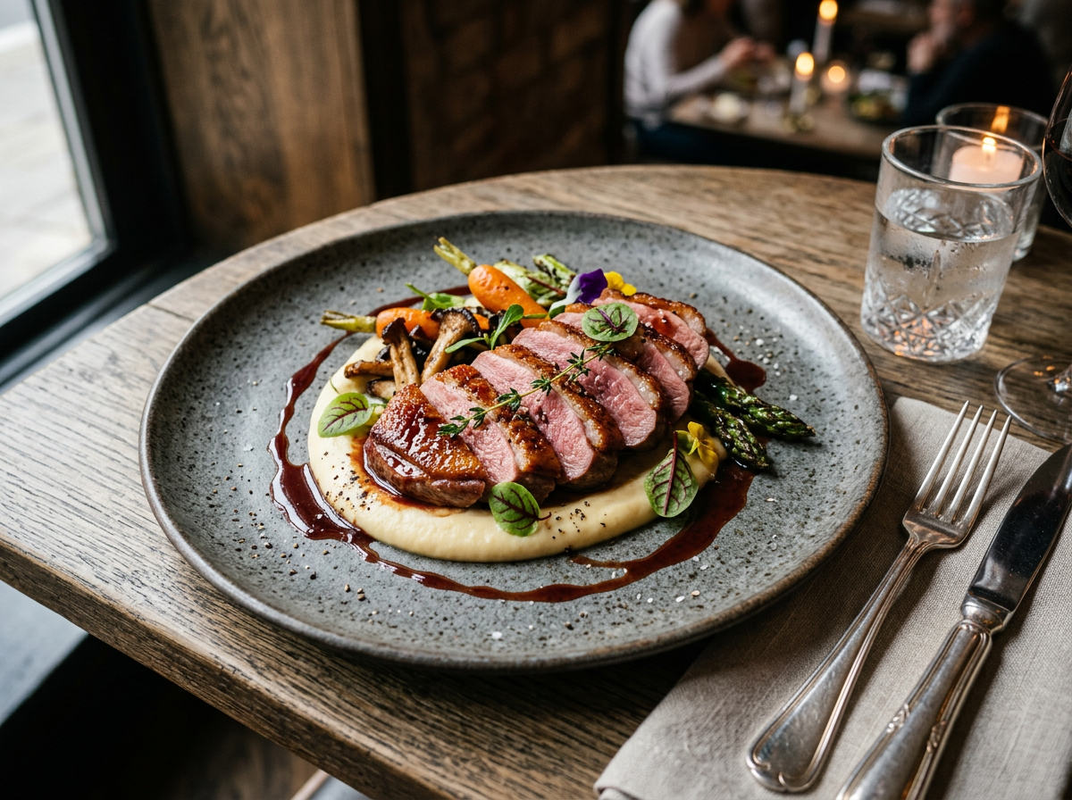Professional restaurant menu food photography